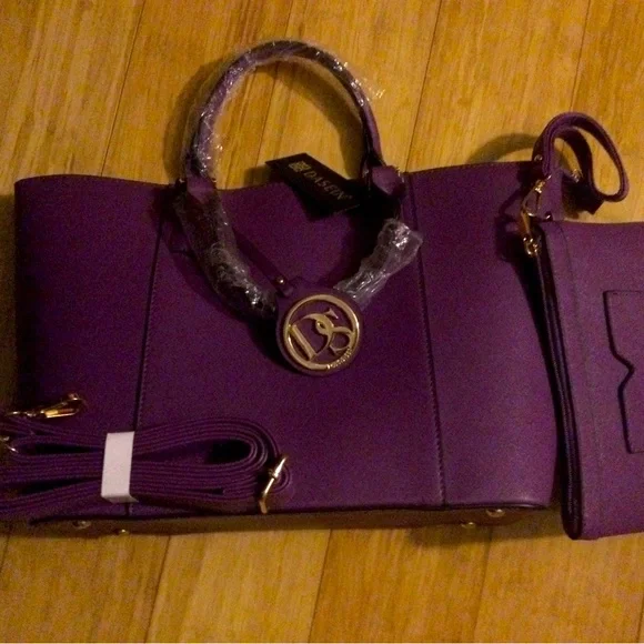 Dasein | Bags | New Dasein Purple Womens Lg Designer Purse W 